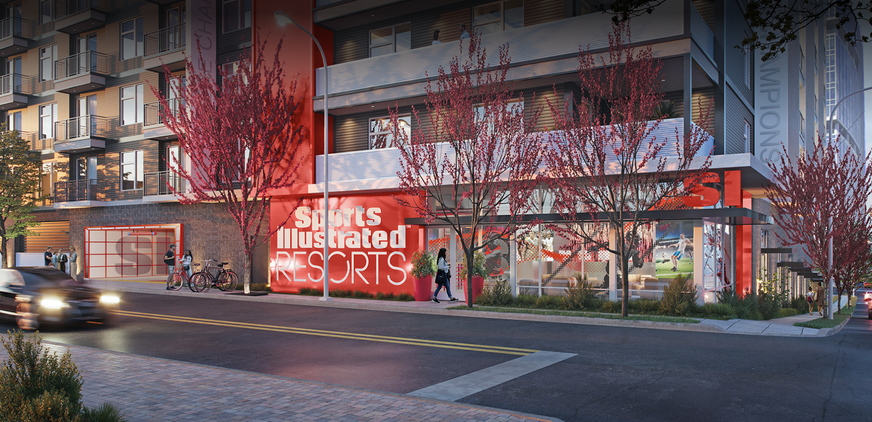 Sports Illustrated Resorts Nashville exterior rendering